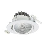 Philips Led-Spot Greenspace Accent Cardanic Aluminium Weiß 31W 3900lm 36D - 930 Warmweiß | 163mm - IP20 - Höchste Farbwiedergabe - Dali Dimmbar