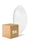 Mehrfachpackung 5x Ledvance Surface rund 400 24W 830 1920lm Weiß IP44 | inkl. Sensor - Warmweiß - Ersatz für 2x26W